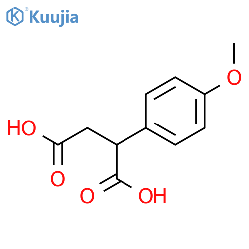 2-(4-methoxyphenyl)butanedioic acid structure