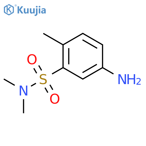 5-amino-N,N,2-trimethylbenzene-1-sulfonamide structure