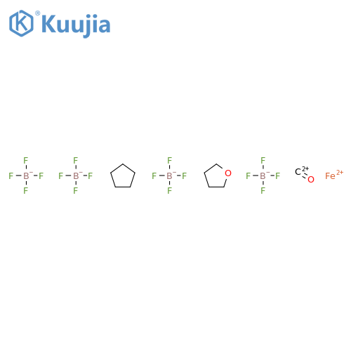 cyclopentadienyldicarbonyl(tetrahydrofuran)iron(ii) tetrafluoroborate structure