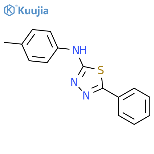 1,3,4-Thiadiazol-2-amine, N-(4-methylphenyl)-5-phenyl- structure