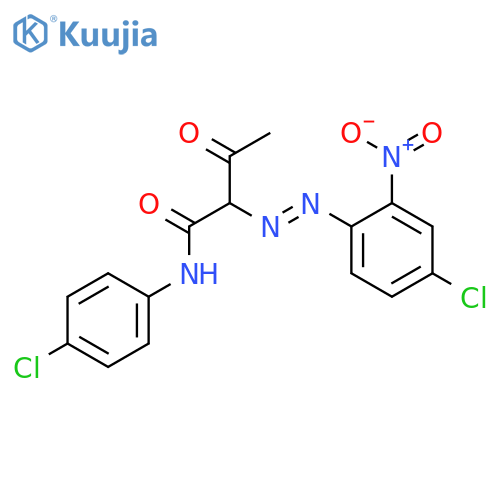Butanamide,2-[2-(4-chloro-2-nitrophenyl)diazenyl]-N-(4-chlorophenyl)-3-oxo- structure