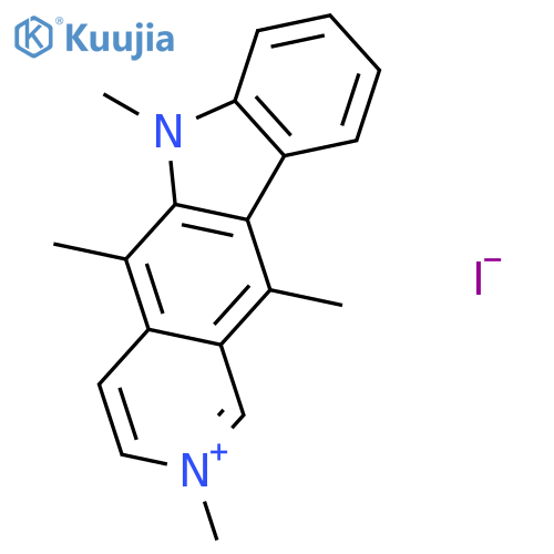6H-Pyrido[4,3-b]carbazolium, 2,5,6,11-tetramethyl-, iodide structure
