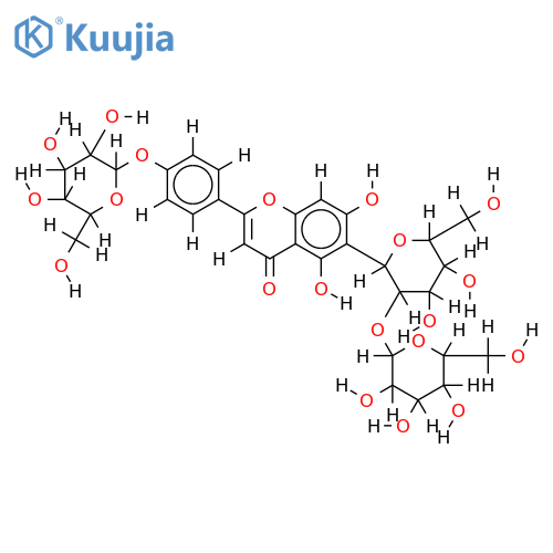 Isovitexin-2''-4'-di-O-beta-D-glucosid structure