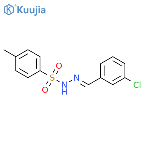 Benzenesulfonic acid, 4-methyl-, [(3-chlorophenyl)methylene]hydrazide structure