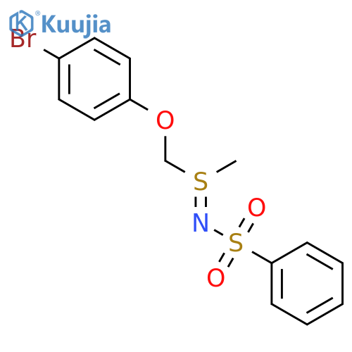 Sulfilimine, S-[(4-bromophenoxy)methyl]-S-methyl-N-(phenylsulfonyl)- structure