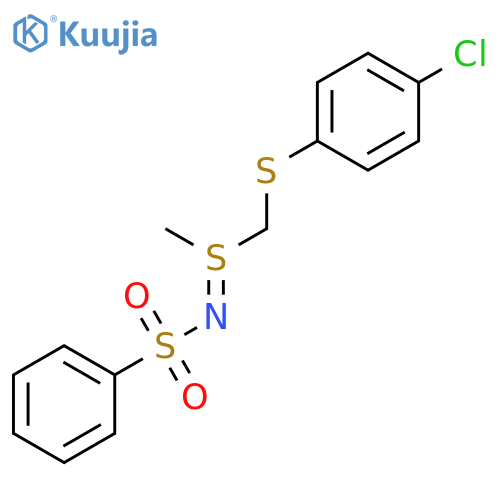 Sulfilimine, S-[[(4-chlorophenyl)thio]methyl]-S-methyl-N-(phenylsulfonyl)- structure
