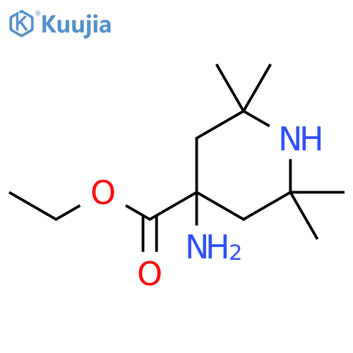 4-Piperidinecarboxylic acid, 4-amino-2,2,6,6-tetramethyl-, ethyl ester structure
