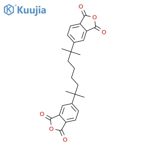 1,3-Isobenzofurandione, 5,5'-(1,1,6,6-tetramethyl-1,6-hexanediyl)bis- structure