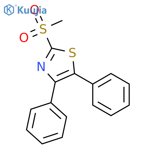 2-(Methylsulfonyl)-4,5-diphenylthiazole structure