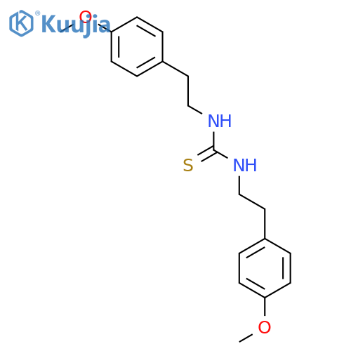 1,3-bis[2-(4-methoxyphenyl)ethyl]thiourea structure