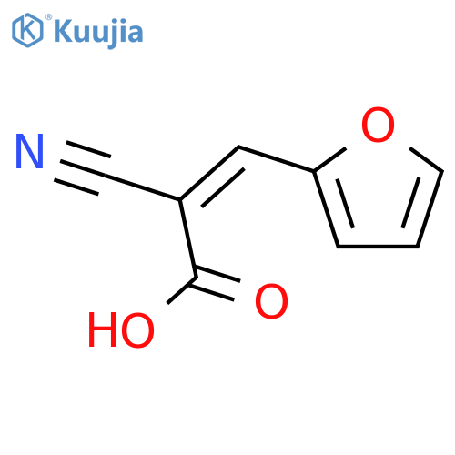2-cyano-3-(furan-2-yl)prop-2-enoic acid structure