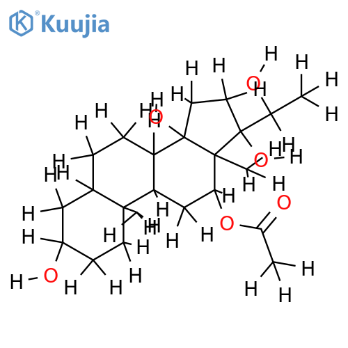 12-Ac-(3beta,5alpha,12beta,14beta,17betaOH,20S)-Pregnane-3,12,14,17,20-pentol structure
