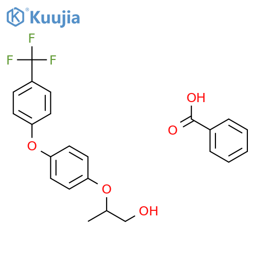 1-Propanol, 2-[4-[4-(trifluoromethyl)phenoxy]phenoxy]-, benzoate structure