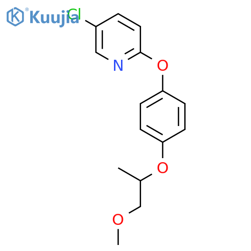 PYRIDINE, 5-CHLORO-2-[4-(2-METHOXY-1-METHYLETHOXY)PHENOXY]- structure
