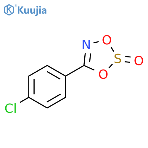 1,3,2,4-Dioxathiazole, 5-(4-chlorophenyl)-, 2-oxide structure
