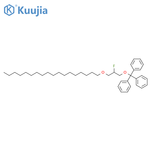 Benzene, 1,1',1''-[[2-fluoro-3-(octadecyloxy)propoxy]methylidyne]tris- structure