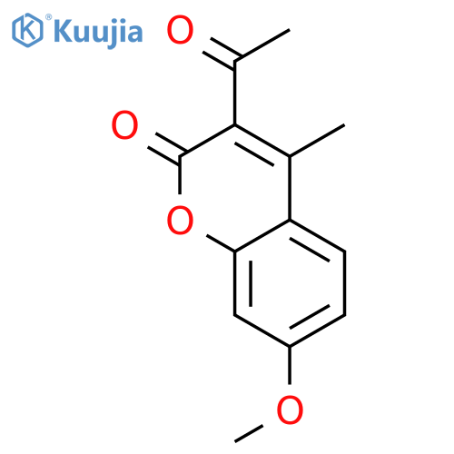 2H-1-Benzopyran-2-one, 3-acetyl-7-methoxy-4-methyl- structure