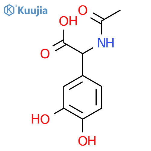 2-(3,4-Dihydroxyphenyl)-2-acetamidoacetic acid structure