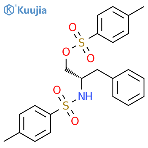 (S)-4-Methyl-N-1-(4-methylphenyl)sulfonyloxymethyl-2-phenylethylbenzenesulfonamide structure