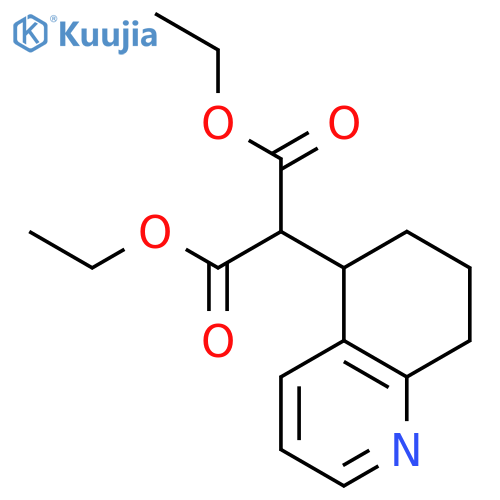 PROPANEDIOIC ACID, (5,6,7,8-TETRAHYDRO-5-QUINOLINYL)-, DIETHYL ESTER structure
