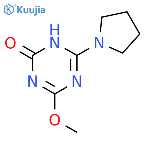1,3,5-TRIAZIN-2(1H)-ONE, 4-METHOXY-6-(1-PYRROLIDINYL)- structure