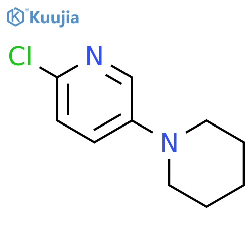 Pyridine, 2-chloro-5-(1-piperidinyl)- structure