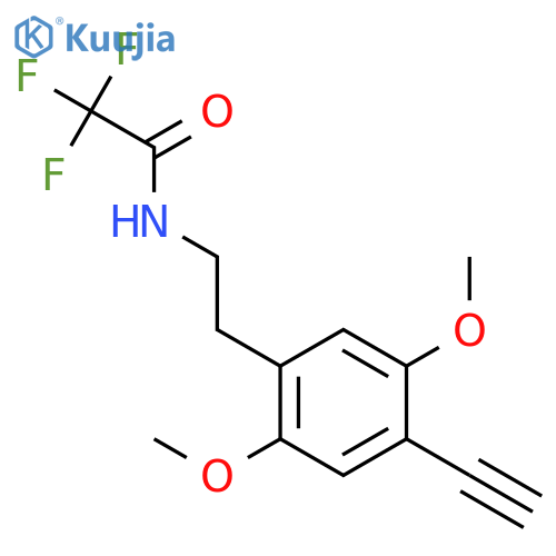Acetamide, N-[2-(4-ethynyl-2,5-dimethoxyphenyl)ethyl]-2,2,2-trifluoro- structure