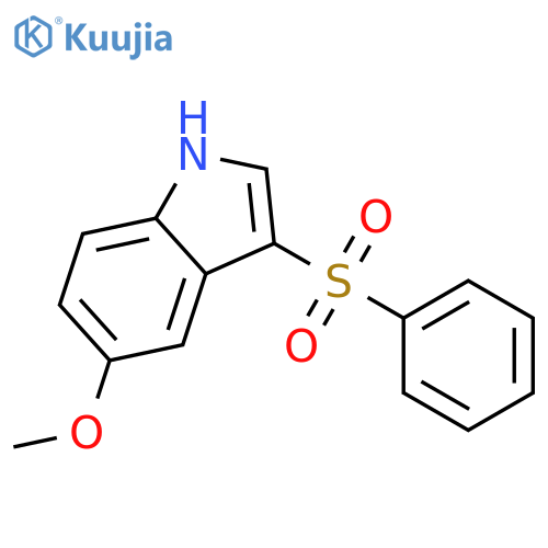 1H-Indole, 5-methoxy-3-(phenylsulfonyl)- structure