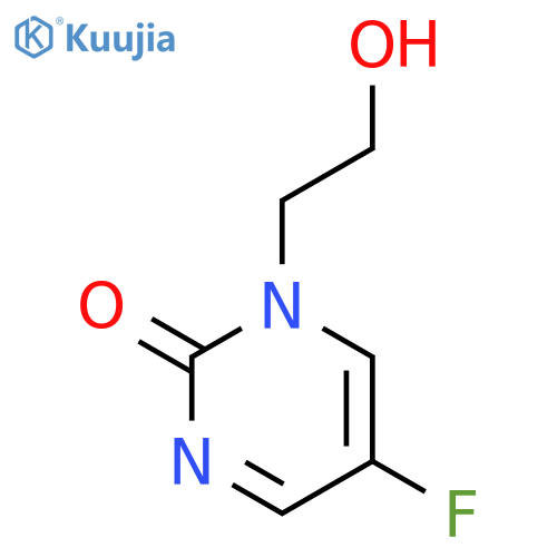 2(1H)-Pyrimidinone, 5-fluoro-1-(2-hydroxyethyl)- structure