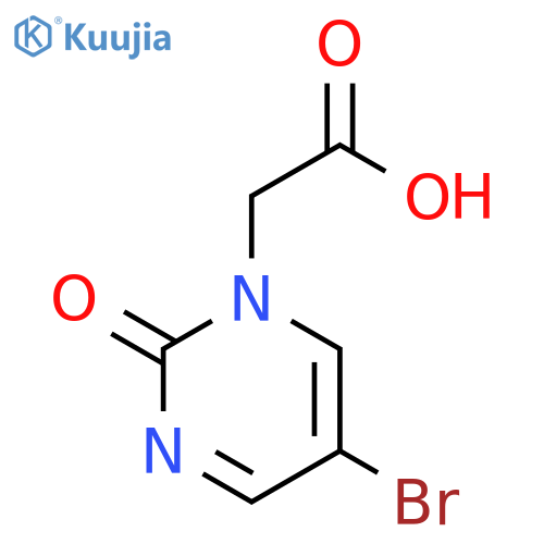 1(2H)-PYRIMIDINEACETIC ACID, 5-BROMO-2-OXO- structure