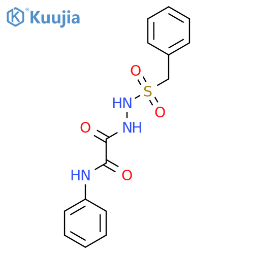 Acetic acid, oxo(phenylamino)-, 2-[(phenylmethyl)sulfonyl]hydrazide structure