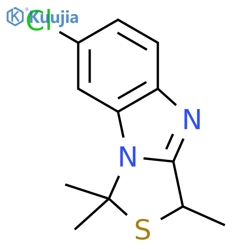 1H,3H-THIAZOLO[3,4-A]BENZIMIDAZOLE, 7-CHLORO-1,1,3-TRIMETHYL- structure