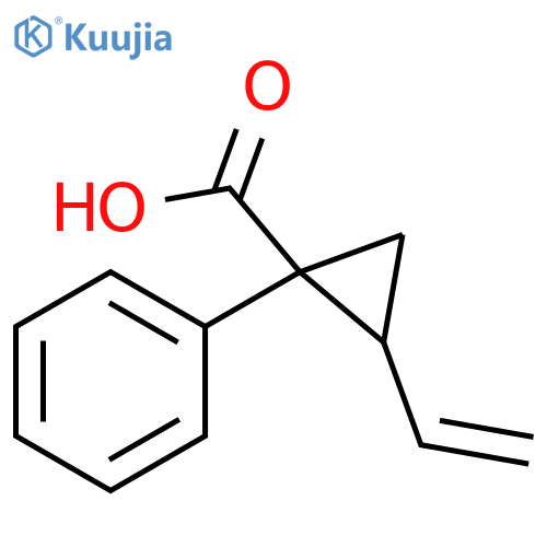 Cyclopropanecarboxylic acid, 2-ethenyl-1-phenyl- structure