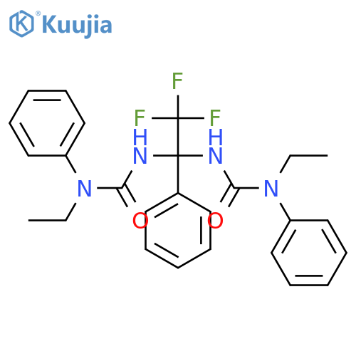 UREA, N,N''-(2,2,2-TRIFLUORO-1-PHENYLETHYLIDENE)BIS[N'-ETHYL-N'-PHENYL- structure