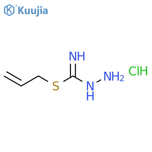 Hydrazinecarboximidothioic acid, 2-propenyl ester, hydrochloride structure