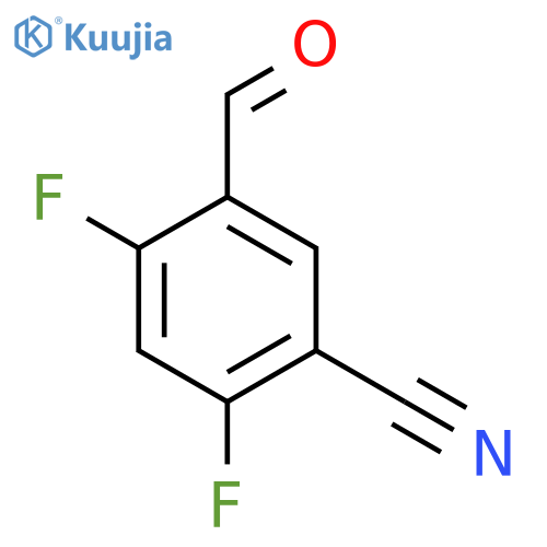 2,4-Difluoro-5-formylbenzonitrile structure