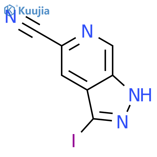 3-Iodo-1H-pyrazolo[3,4-c]pyridine-5-carbonitrile structure