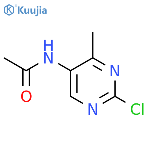 N-(2-chloro-4-methylpyrimidin-5-yl)acetamide structure