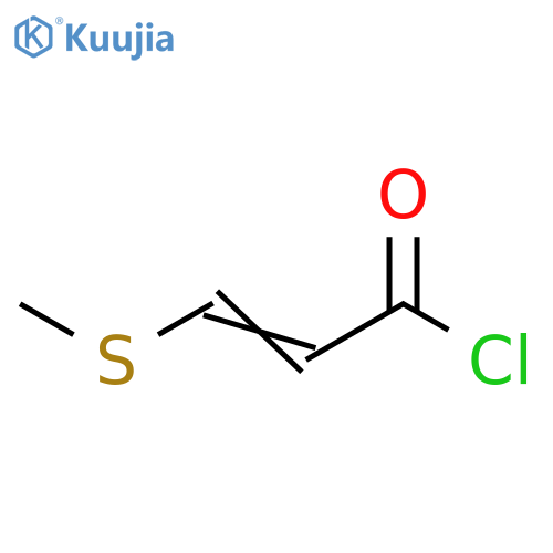 2-Propenoyl chloride, 3-(methylthio)- structure