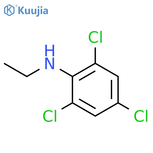 2,4,6-Trichloro-N-ethylaniline structure