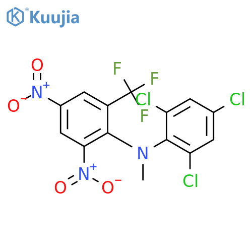 2,4,6-trichloro-N-[2,4-dinitro-6-(trifluoromethyl)phenyl]-N-methylaniline structure