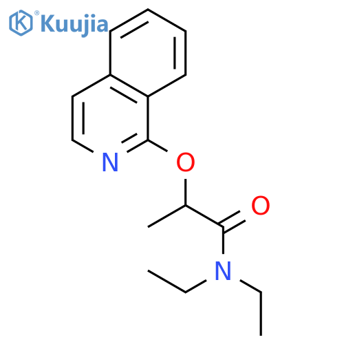 N,N-Diethyl-2-[(isoquinolin-1-yl)oxy]propanamide structure