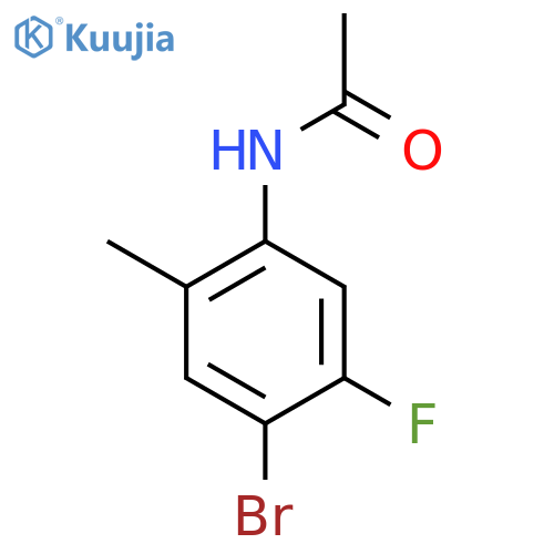 N-(4-Bromo-5-fluoro-2-methylphenyl)acetamide structure