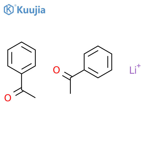 Lithium(1+), bis(1-phenylethanone)- structure