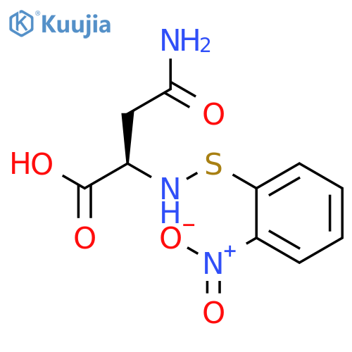 D-Asparagine, N2-[(2-nitrophenyl)thio]- structure