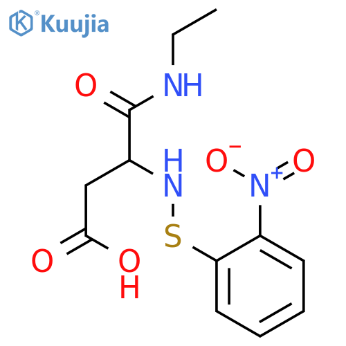 BUTANOIC ACID, 4-(ETHYLAMINO)-3-[[(2-NITROPHENYL)THIO]AMINO]-4-OXO- structure