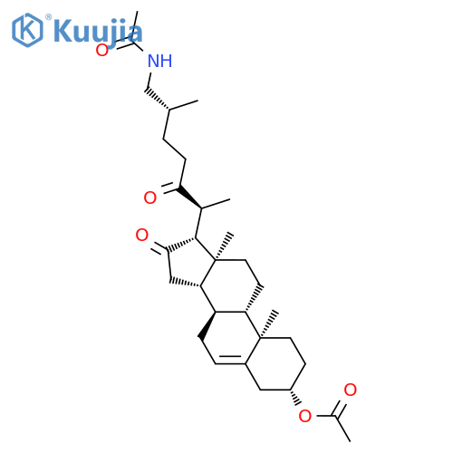 Acetamide, N-[(3b,25R)-3-(acetyloxy)-16,22-dioxocholest-5-en-26-yl]- structure