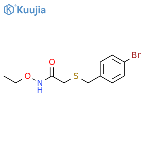 ACETAMIDE, 2-[[(4-BROMOPHENYL)METHYL]THIO]-N-ETHOXY- structure