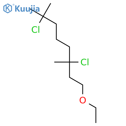 Octane, 3,7-dichloro-1-ethoxy-3,7-dimethyl- structure