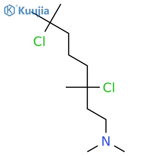 1-Octanamine, 3,7-dichloro-N,N,3,7-tetramethyl- structure